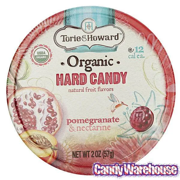 Torie and Howard Hard Candy Tins - Pomegranate & Nectarine: 8-Piece Box - Image 4