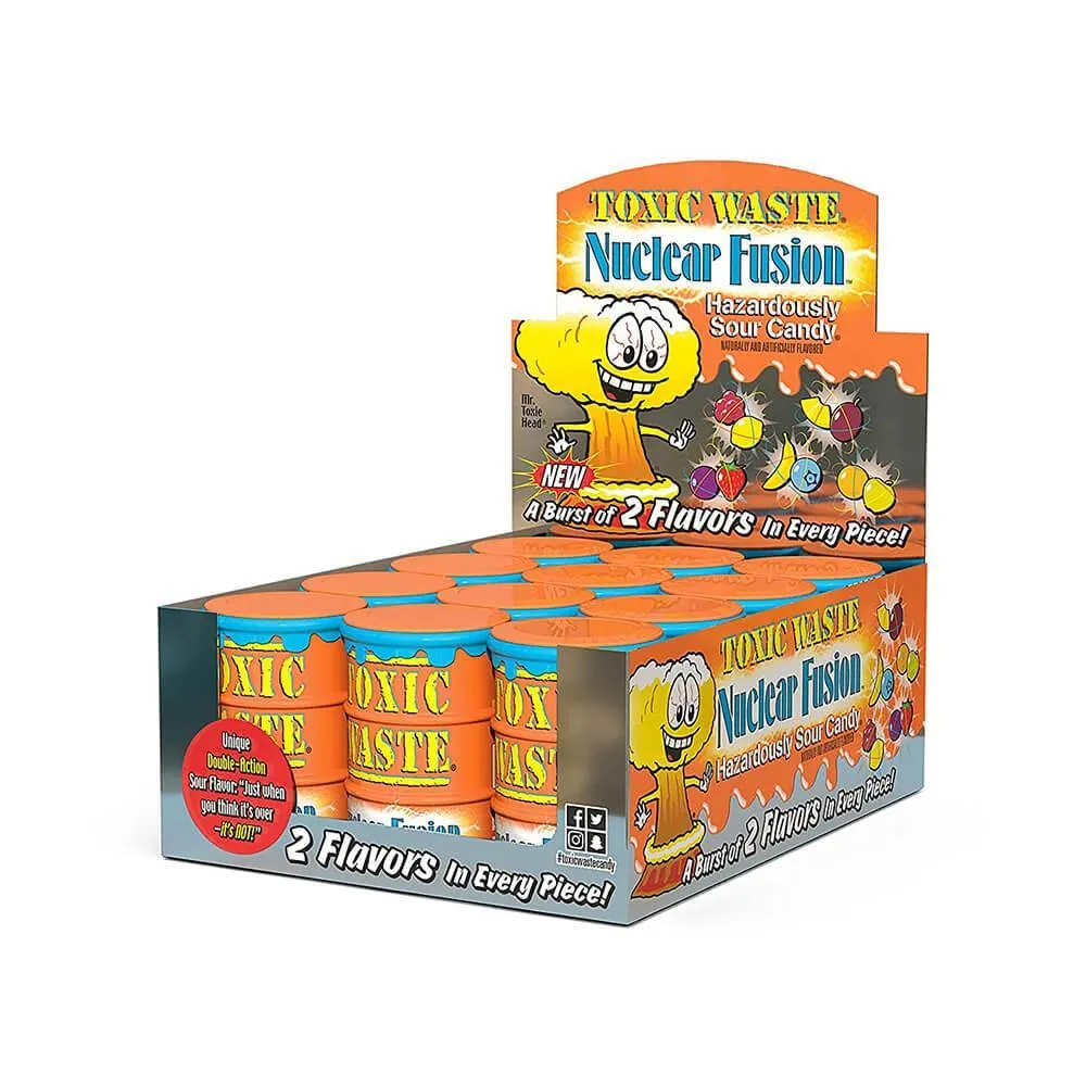 Toxic Waste Nuclear Fusion Sour Candy Drums: 12-Piece Box - Image 2