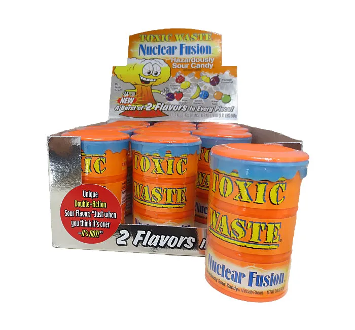 Toxic Waste Nuclear Fusion Sour Candy Drums: 12-Piece Box - Image 3