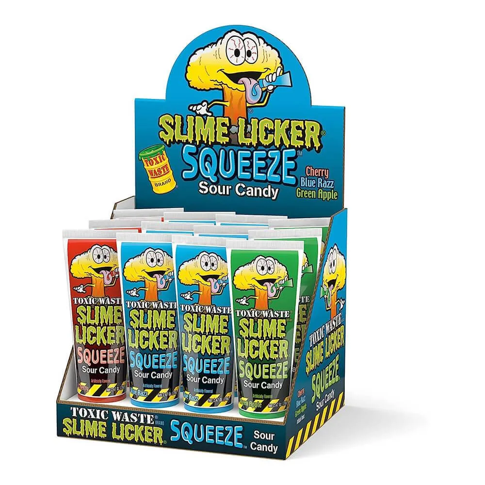 Toxic Waste Slime Licker Squeeze Candy: 12-Piece Display - Image 2