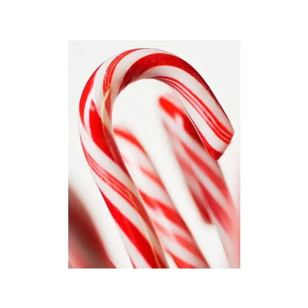 Traditional Large Red & White Peppermint Candy Canes: 80-Piece Jar - Image 2