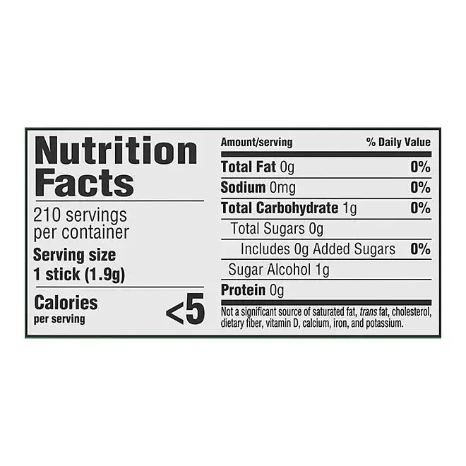 Trident Spearmint Sugar Free Gum: 15-Piece Box - Image 4