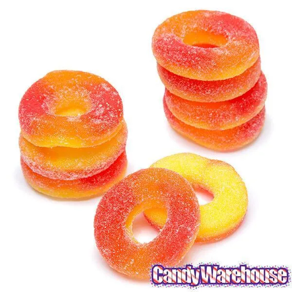 Trolli Peachie O's Peach Gummy Rings: 3LB Case - Image 3