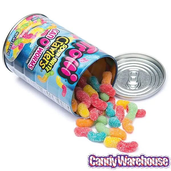 Trolli Sour Brite Crawlers Can O' Worms: 2.5-Ounce Can - Image 4