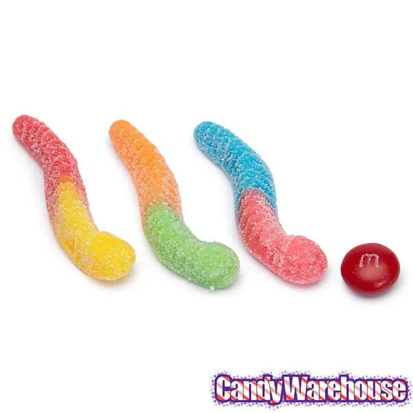 Trolli Sour Brite Crawlers Gummy Worms: 5LB Bag - Image 3