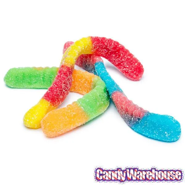 Trolli Sour Brite Crawlers Gummy Worms - Large: 63.5-Ounce Tub - Image 5