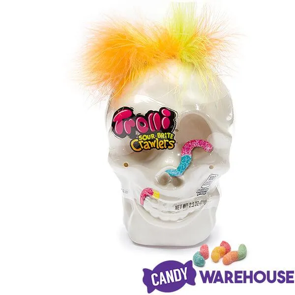 Trolli Sour Brite Crawlers Gummy Worms in Halloween Skull - Image 4