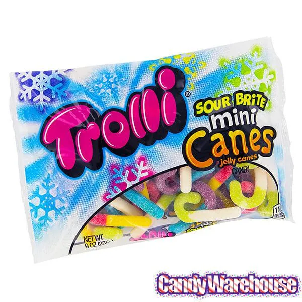 Trolli Sour Brite Mini Canes Jelly Candy Canes: 9-Ounce Bag - Image 6