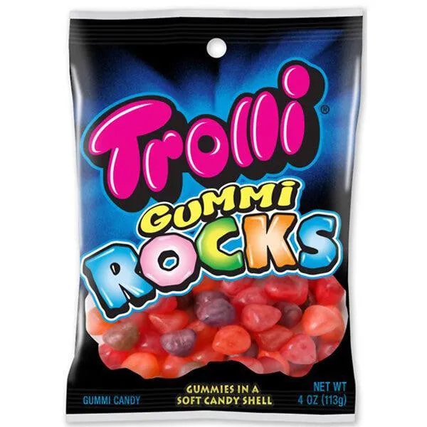 Trolli Sour Brite Gummy Rocks Candy: 3LB Box - Image 4