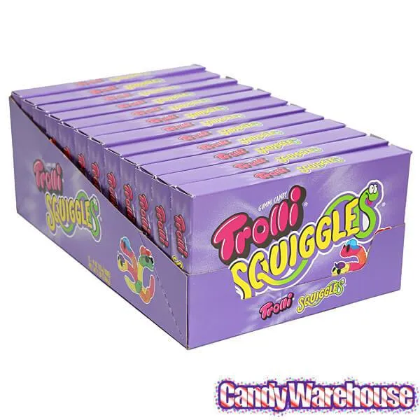 Trolli Squiggles Gummy Worms 4-Ounce Theater Boxes: 12-Piece Case - Image 4
