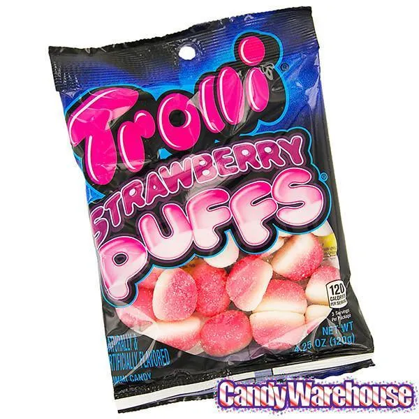 Trolli Strawberry Puffs Gummy Candy: 3LB Box - Image 6