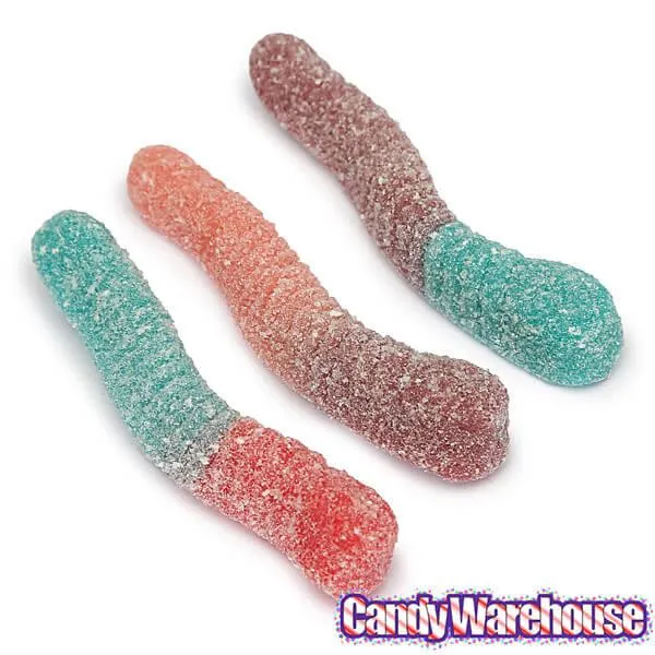 Trolli Sour Brite Crawlers Gummy Worms Candy - Very Berry: 3.75LB Box - Image 3