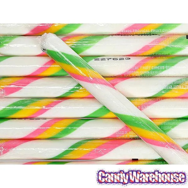 Tropical Fruit Hard Candy Sticks: 100-Piece Box - Image 2