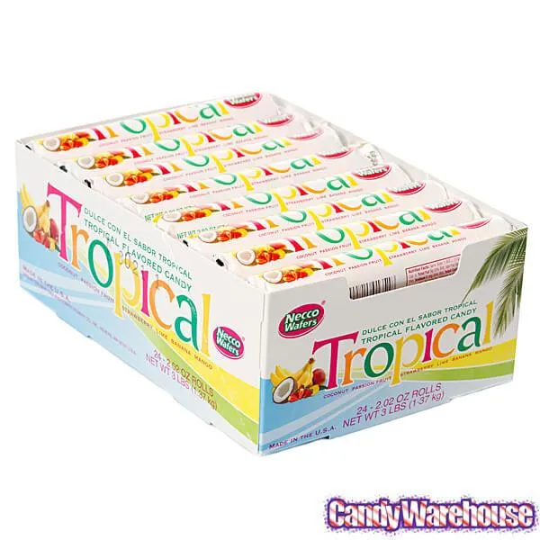 Necco Wafers Candy Rolls - Tropical: 24-Piece Box - Image 3