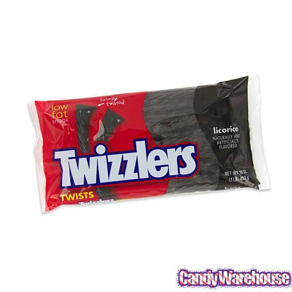 Twizzlers Black Licorice Twists: 16-Ounce Bag - Image 2