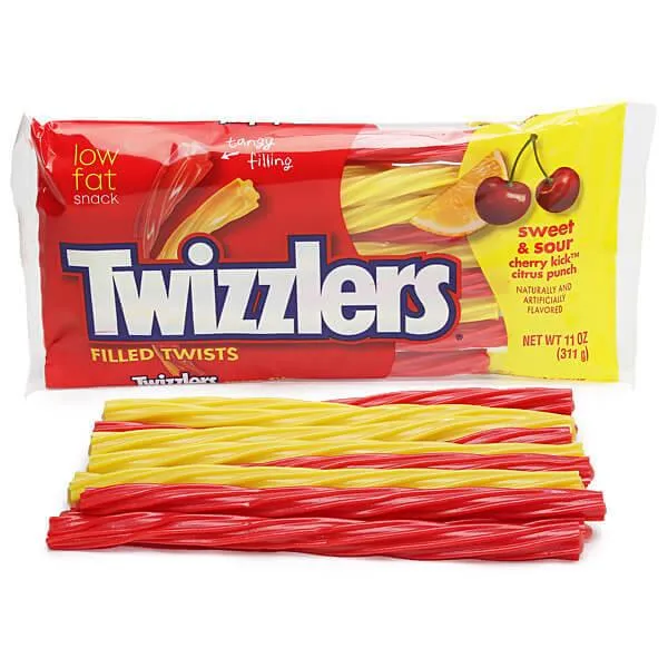 Twizzlers Sweet & Sour Filled Licorice Twists: 11-Ounce Bag