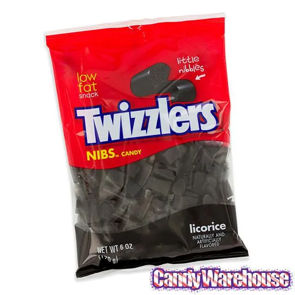Twizzlers Nibs Licorice Bits - Black: 4.5LB Case - Image 2