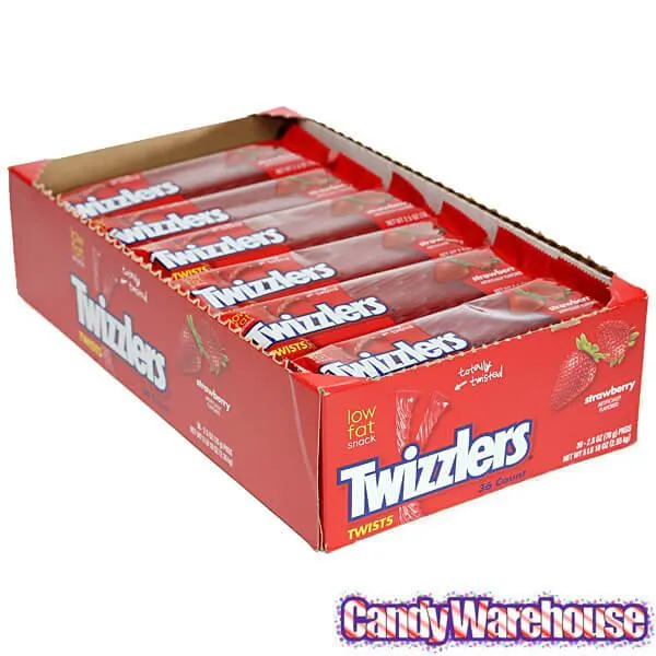 Twizzlers Strawberry Twists Candy Packs: 18-Piece Box - Image 4