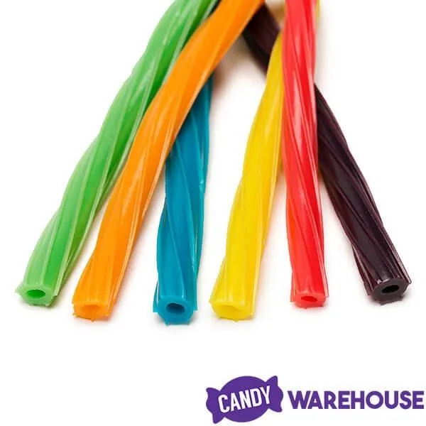 Twizzlers Twists Rainbow Candy Straws Bulk: 9LB Case - Image 2