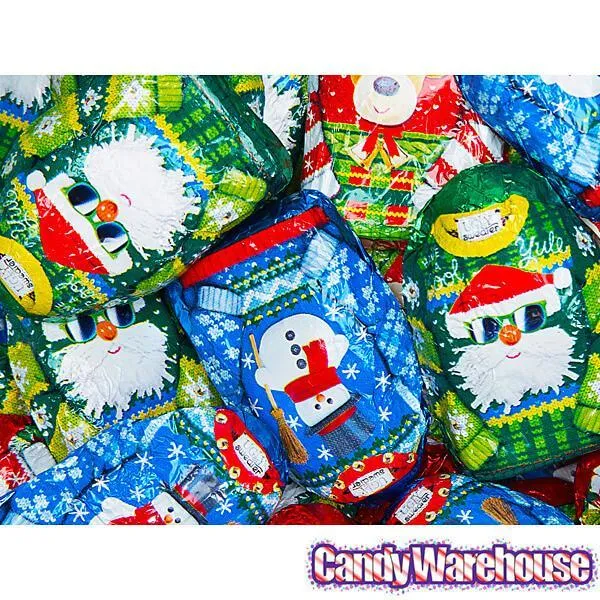 Ugly Sweater Foiled Chocolate Double Crisp Candy: 4LB Bag - Image 3