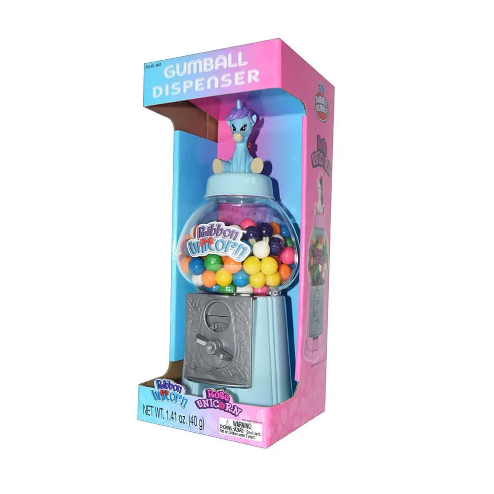 Unicorn Classic Blue Gumball Machine with Gumballs - Image 2