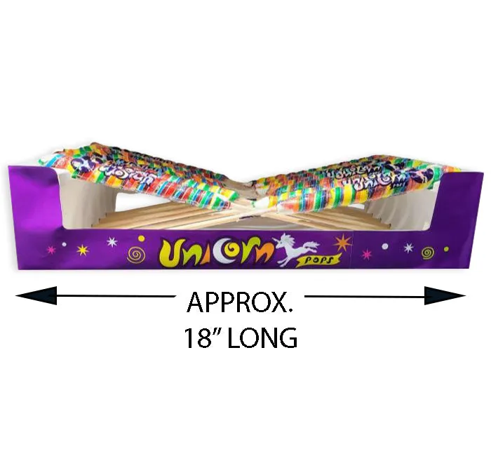 Unicorn Pops 2.5-Ounce Twist Suckers - Rainbow: 12-Piece Case