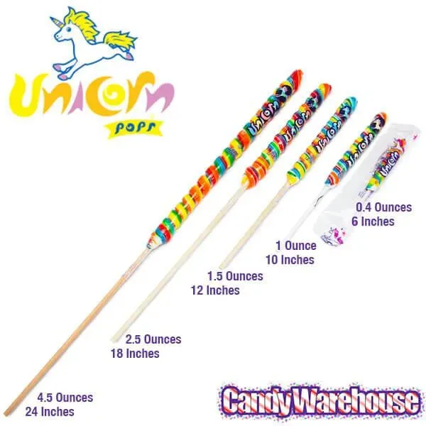 Unicorn Pops 2.5-Ounce Twist Suckers - Rainbow: 12-Piece Case - Image 10