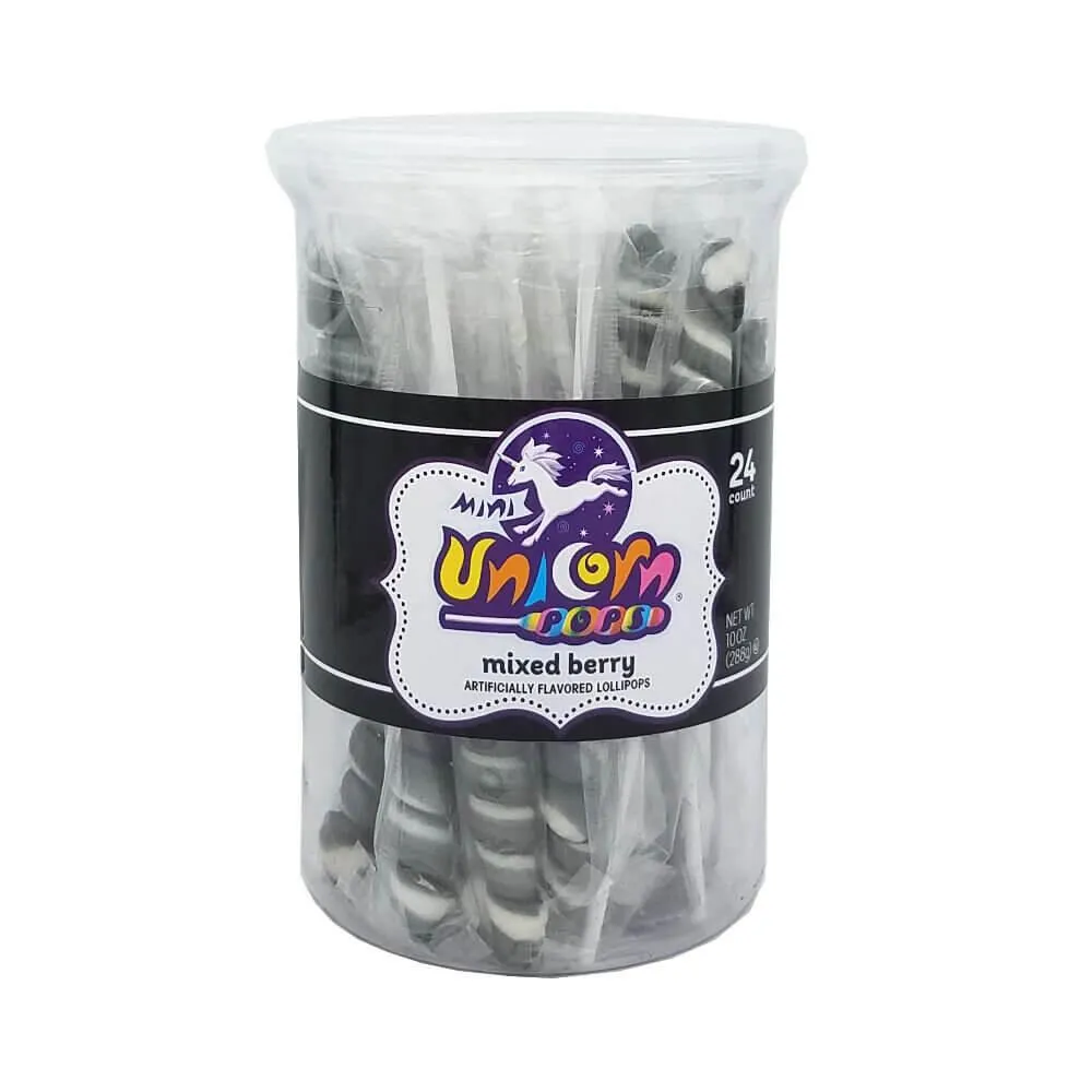 Unicorn Pops Twist Suckers - Black: 24-Piece Jar - Image 2
