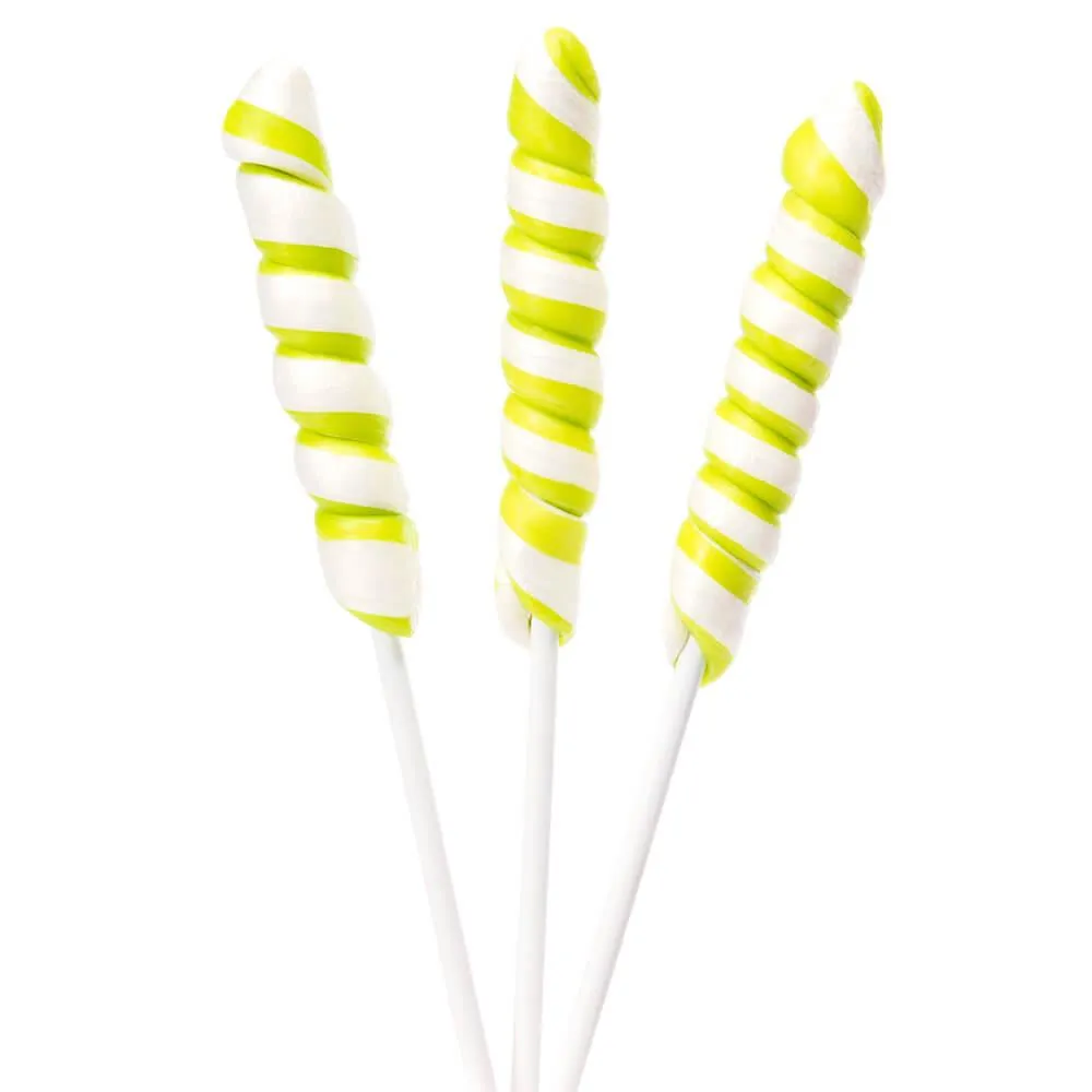 Unicorn Pops Twist Suckers - Bright Green: 24-Piece Jar - Image 2