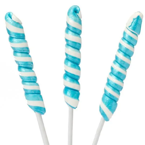 Unicorn Pops Twist Suckers - Light Blue: 24-Piece Jar - Image 2