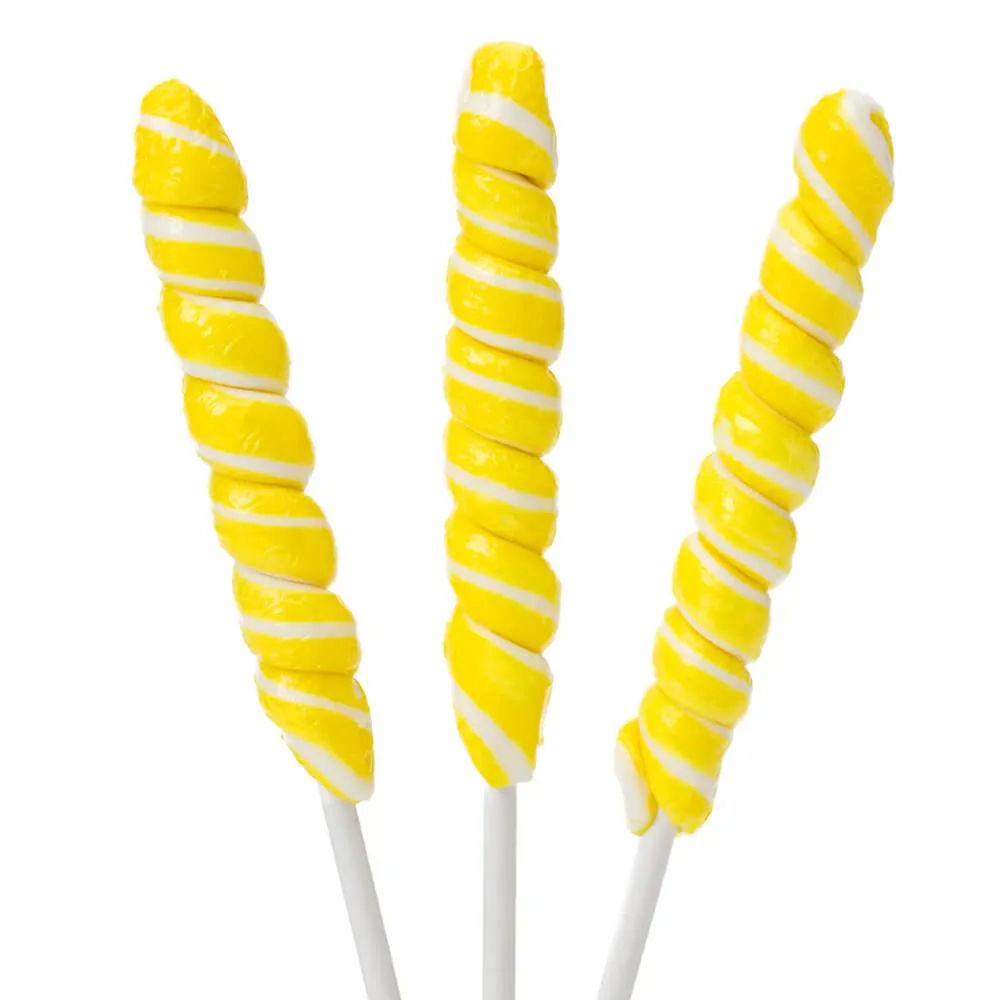 Unicorn Pops Twist Suckers - Yellow: 24-Piece Jar - Image 2