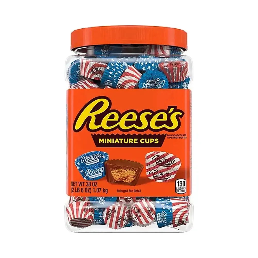 Reese's Peanut Butter Cups Miniatures - USA Flag: 120-Piece Jar - Image 2