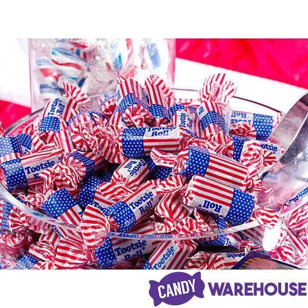 USA Flag Tootsie Roll Midgees: 70-Piece Bag - Image 4