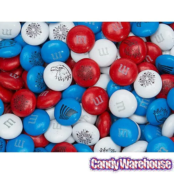 M&M's Milk Chocolate Candy - USA Freedom: 2LB Bag - Image 3