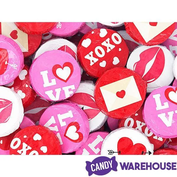 Palmer Valentine Foiled Chocolate Candy Rounds: 4LB Bag - Image 3