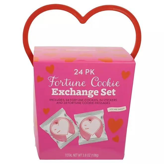 Valentine Classroom Fortune Cookie Exchange: 24-Count Box - Image 2