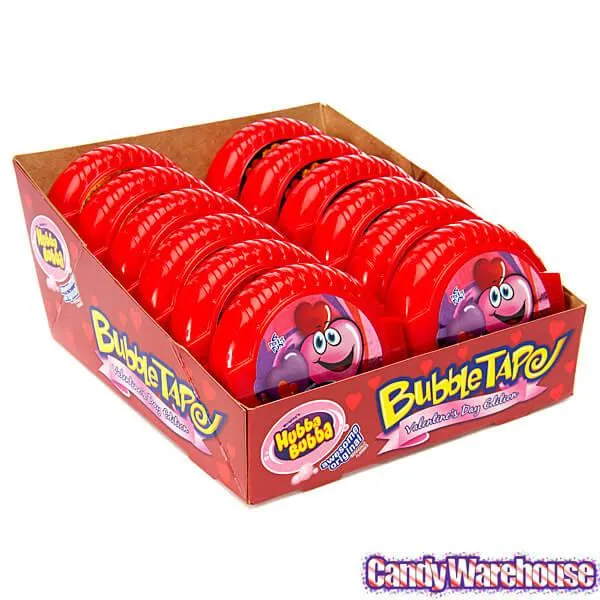 Hubba Bubba Valentine Bubble Tape Gum Rolls: 12-Piece Box - Image 3