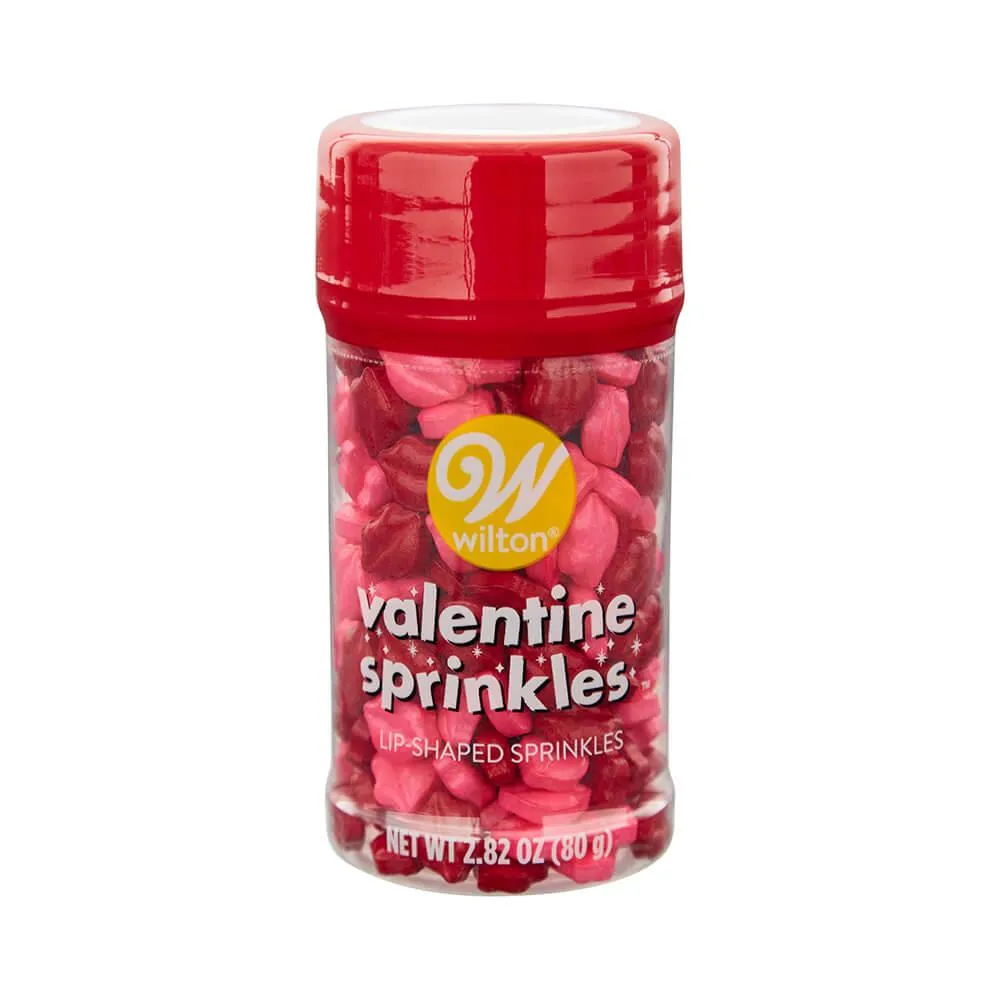 Valentine Lips Sprinkles: 2.8-Ounce Bottle