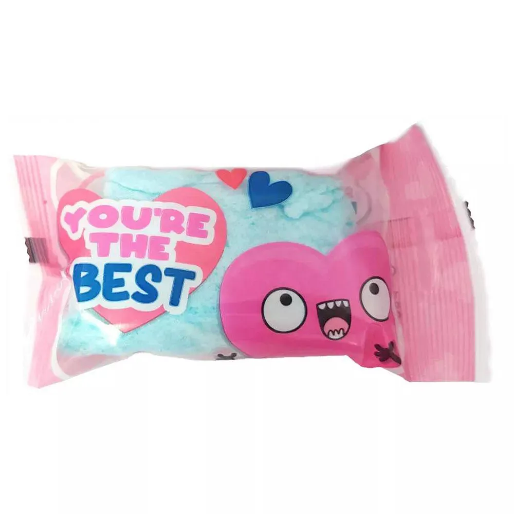 Valentine Party Puffs Cotton Candy: 12-Piece Bag - Image 3