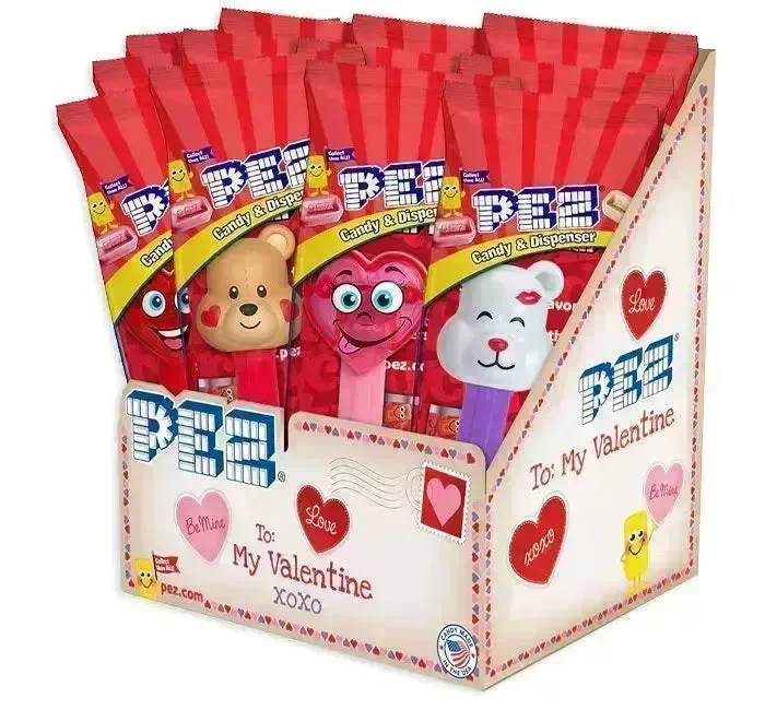 Valentine PEZ Candy Packs: 12-Piece Display - Image 2