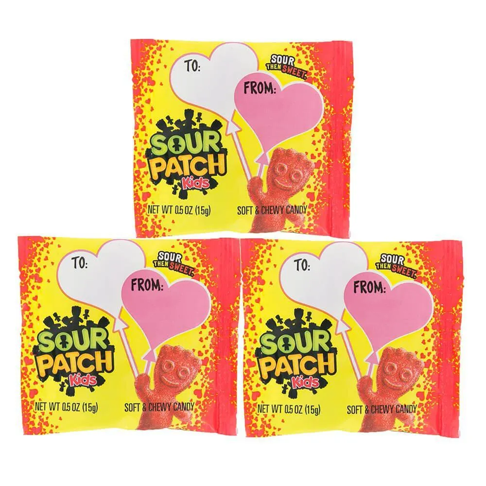 Valentine Sour Patch Kids Candy Treat Size Packs: 40-Piece Bag - Image 2