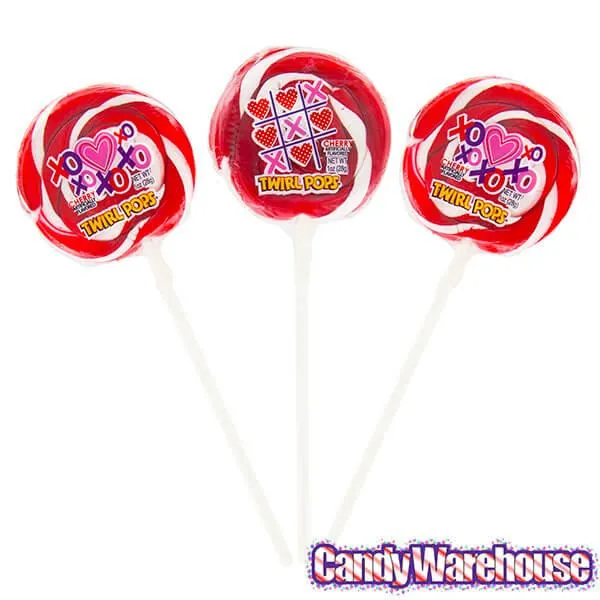 Valentine Twirl Pops 1-Ounce Swirl Lollipops: 36-Piece Display - Image 3