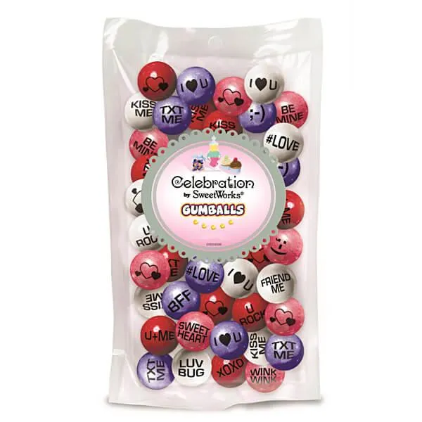 Valentine Conversation 1/2-Inch Gumballs: 2LB Bag - Image 3