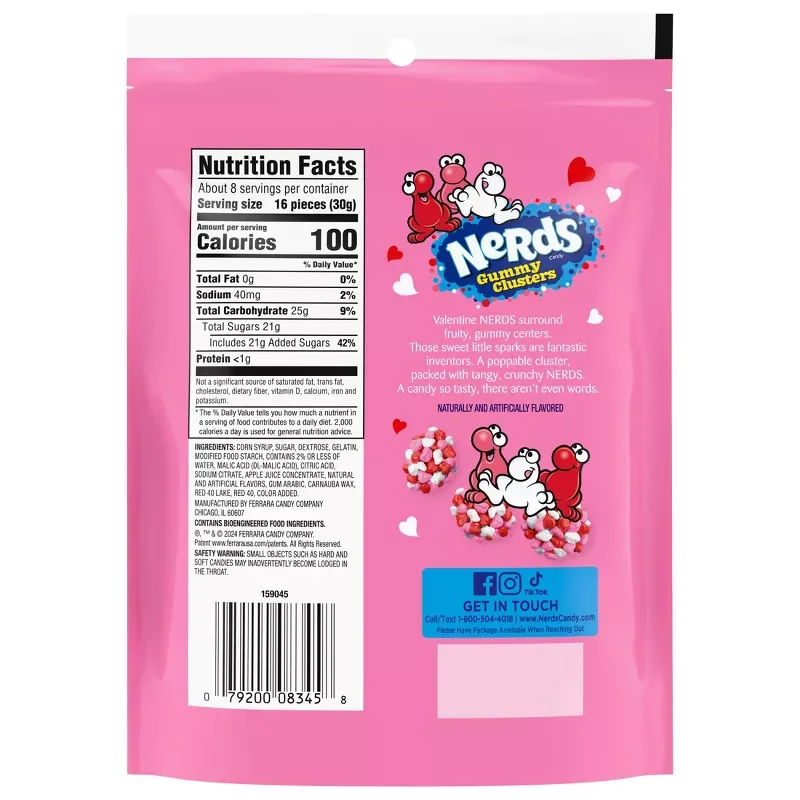 Valentine's Nerds Gummy Clusters: 8-Ounce Bag - Image 3