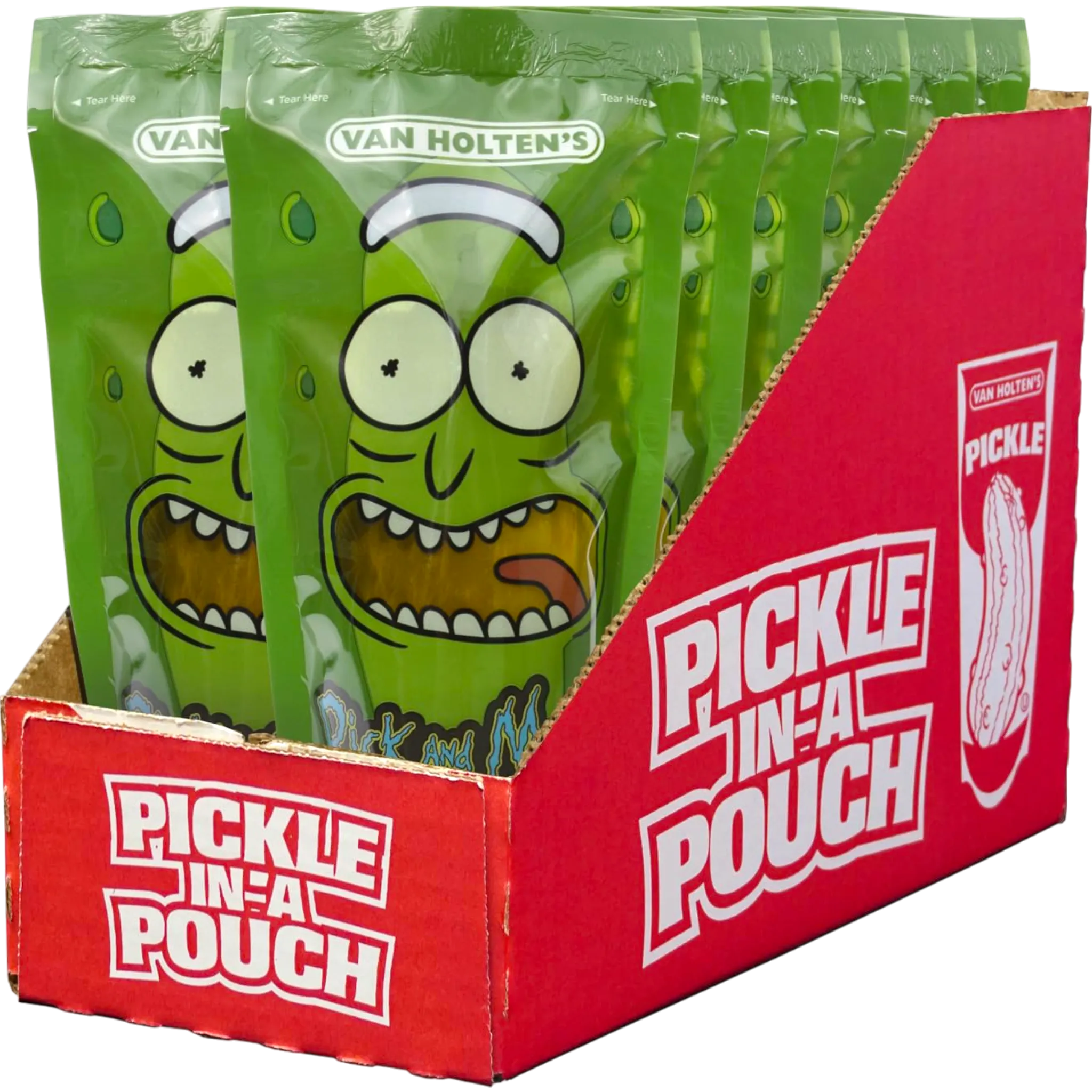 Van Holten's Rick & Morty Dill Flavored Pickle in A Pouch: 12-Piece Box - Image 2