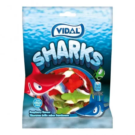 Vidal Assorted Gummy Sharks: 2KG Bag - Image 3