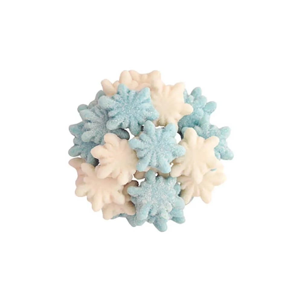 Vidal Gummy Christmas Glitter Snowflakes: 1KG Bag - Image 2