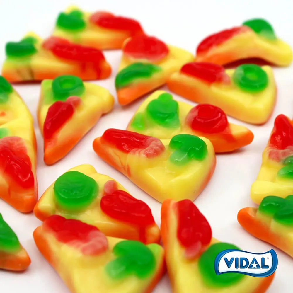 Vidal Gummy Pizza Slices: 1KG Bag - Image 2