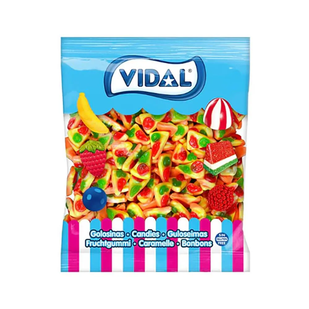 Vidal Gummy Pizza Slices: 1KG Bag - Image 3