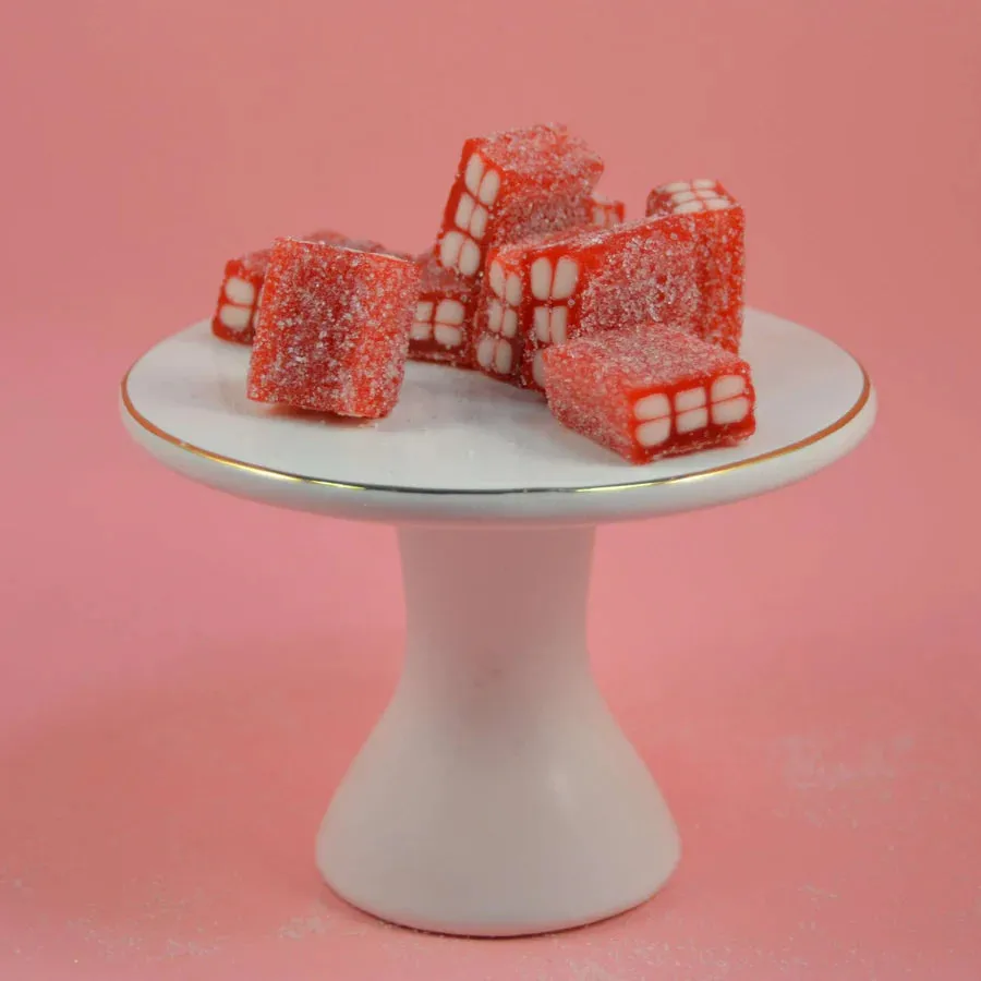 Vidal Strawberry Licorice Bricks: 1KG Bag - Image 3